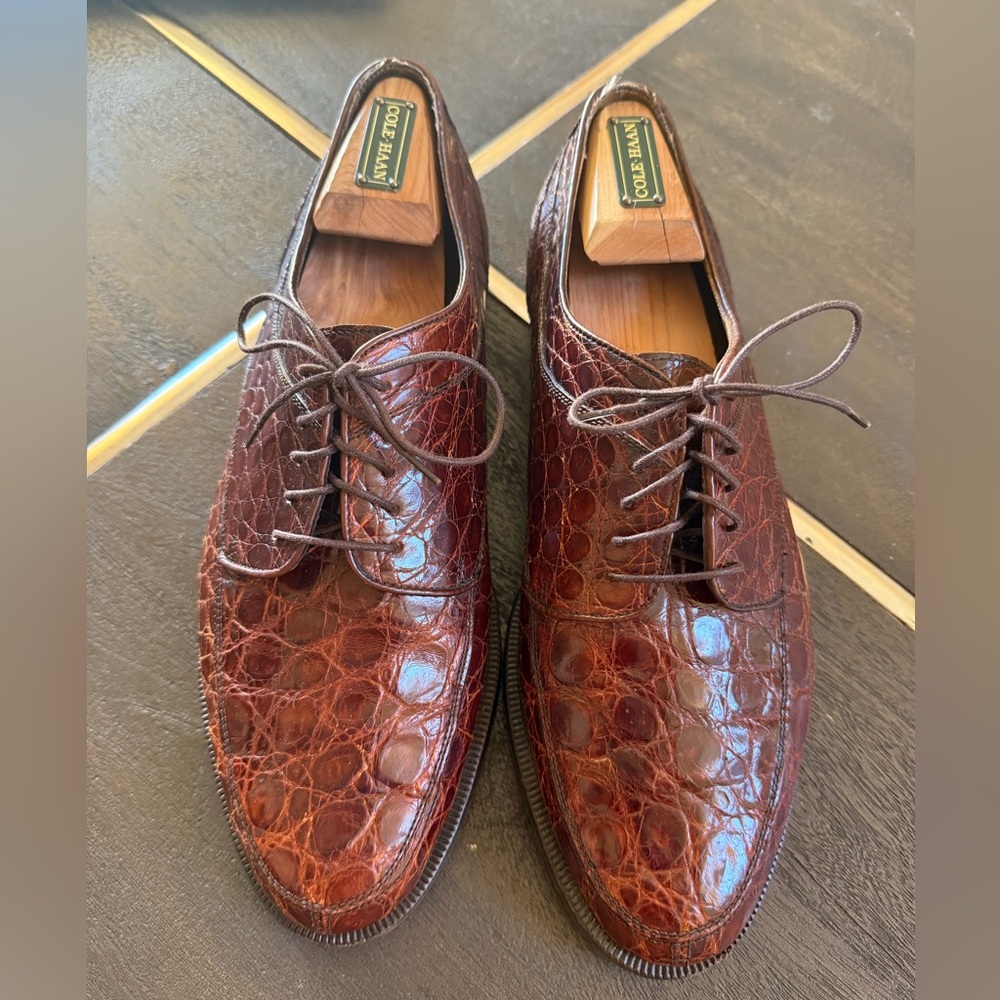 Cole Haan Bragano Crocodile Oxfords